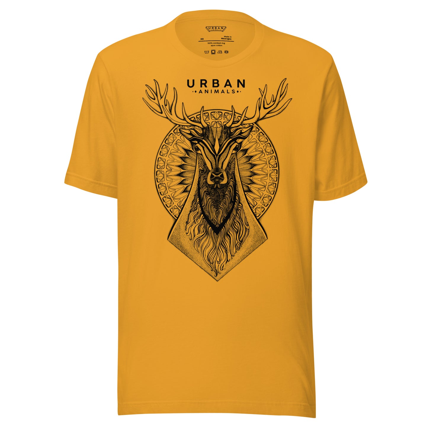 URBAN ANIMALS DEER RING-SPUN COMBED COTTON UNISEX T-SHIRT
